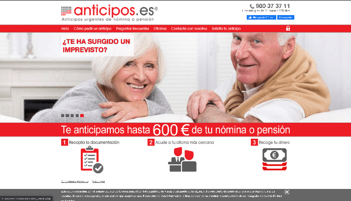 Anticipos - Préstamo de hasta 600€