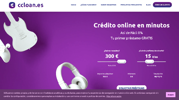 CCloan - Préstamos hasta 300 €