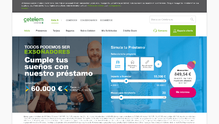 Cetelem - Préstamos de hasta 60 000 €