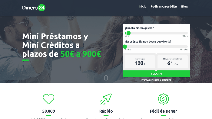 Dinero24 - Préstamo de hasta 900 €