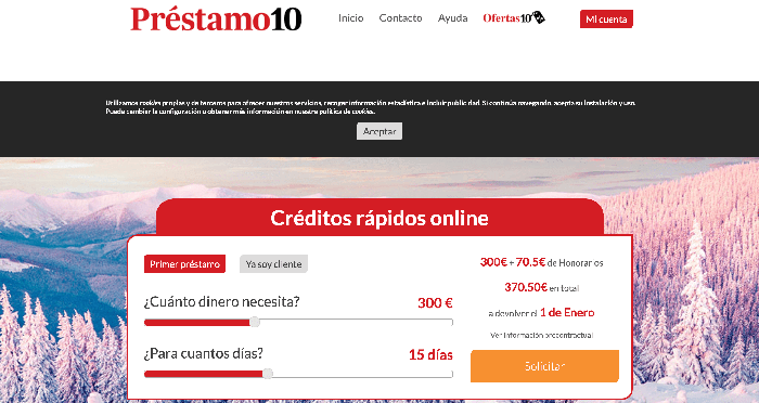 Préstamo10 - Préstamo de hasta 750 €