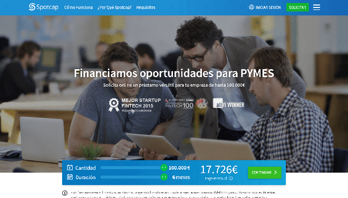 Spotcap - Préstamos hasta 100 000 €