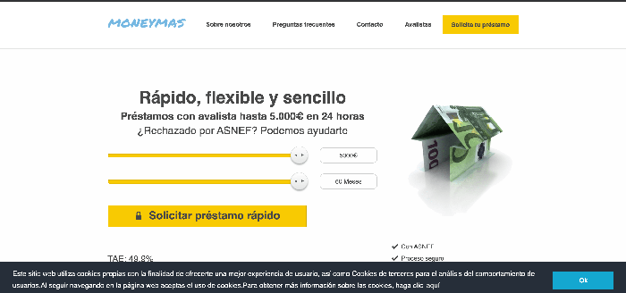 MONEYMAS opiniones de clientes y alternativas