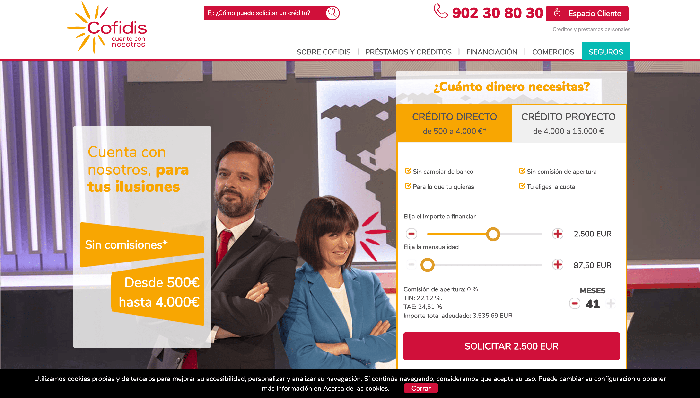 Cofidis crédito 60 000 € - opiniones y alternativas