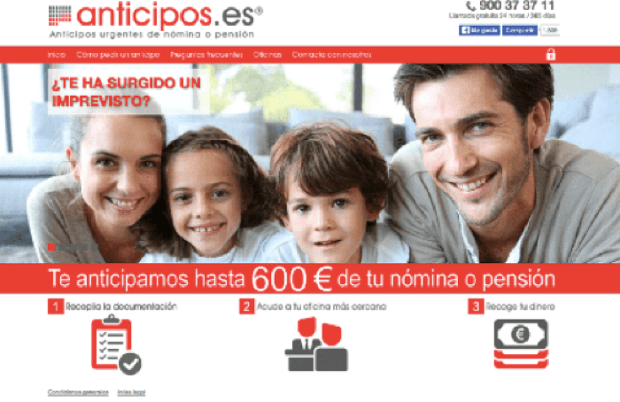 Anticipos - Préstamo de hasta 600€