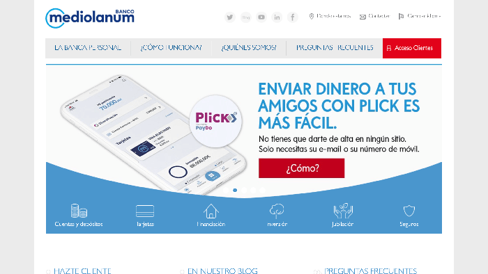 Banco Mediolanum Préstamos hasta 10000€