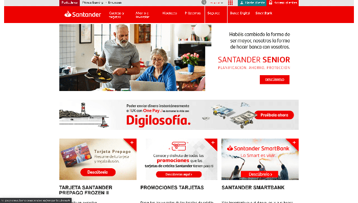 Banco Santander - Préstamos hasta 60000€
