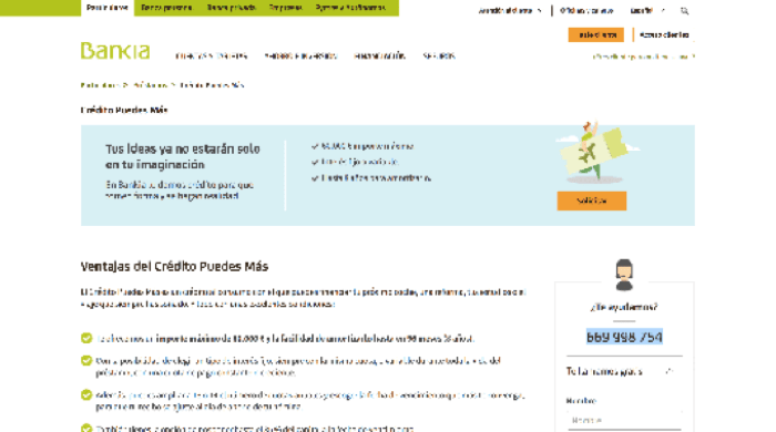 Bankia - Préstamos hasta 60 000 €