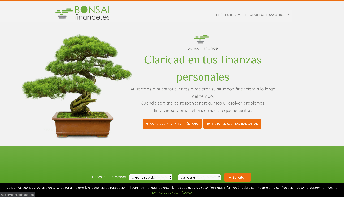 Bonsai Dinero - Préstamo de hasta 800 €