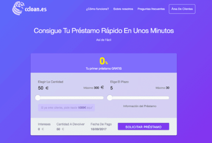 CCloan - Préstamos hasta 300 €