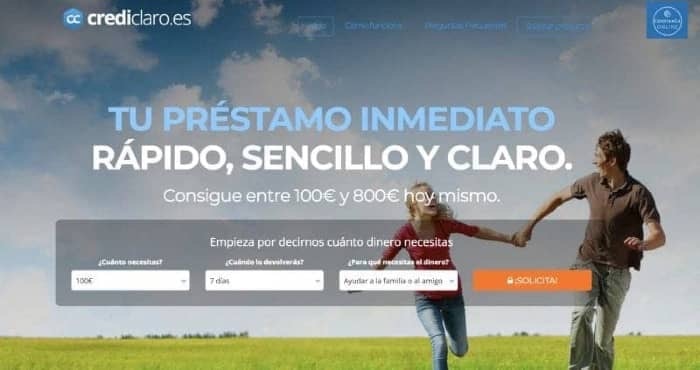 CrediClaro - Préstamo de hasta 800 €