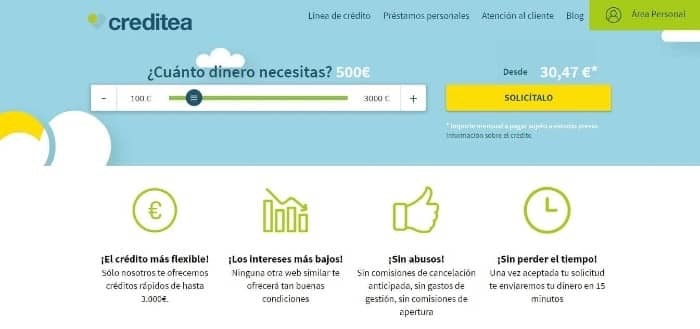 Creditea - Préstamo de hasta 3 000 €