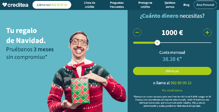 Creditea - Préstamo de hasta 5 000 €