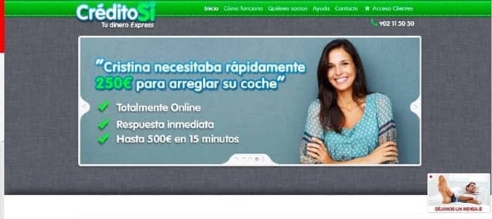 CréditoSi - Préstamo de hasta 500 €