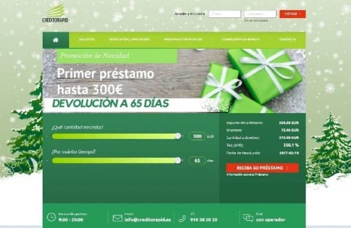 Creditorapid - Préstamo de hasta 300 €