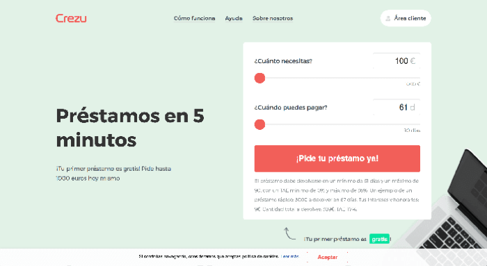 Crezu - Préstamos de hasta 1 000 €