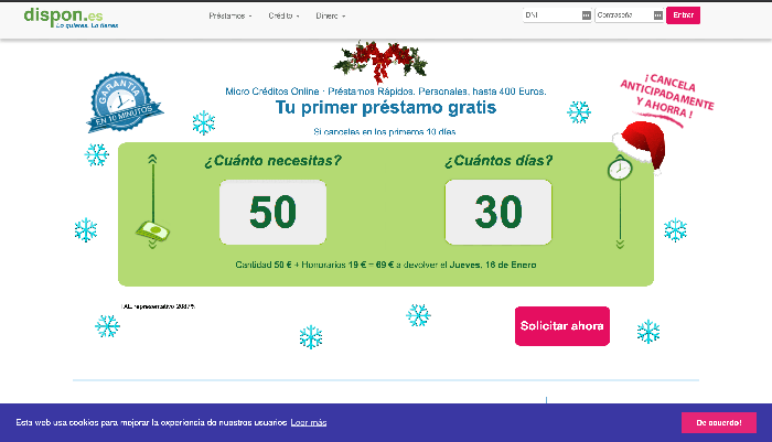 Dispon - Préstamo de hasta 400 €