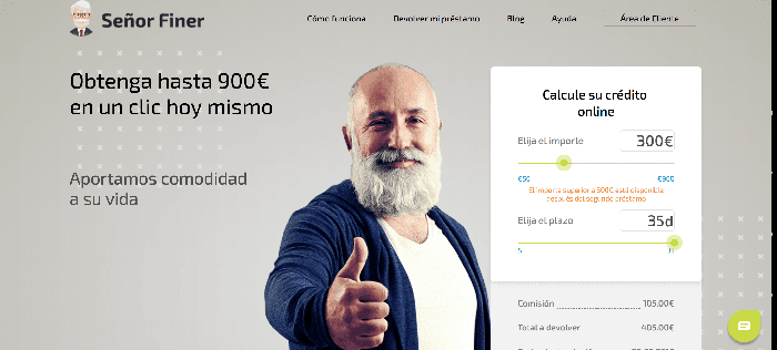 Finer - Préstamo de hasta 900 €