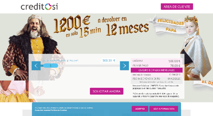 Linea de CréditoSi - Préstamo de hasta 2 000 €