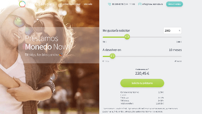 Monedo Now - Préstamo de hasta 5 000 €