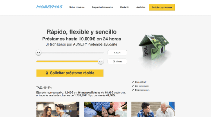 MoneyMas - Préstamos hasta 10 000 €