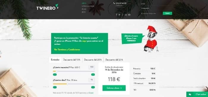 Twinero - Préstamo de hasta 300 €