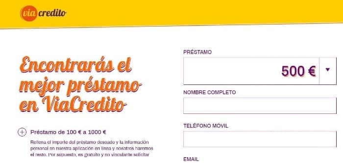ViaCredito - Préstamos hasta 1 000 €