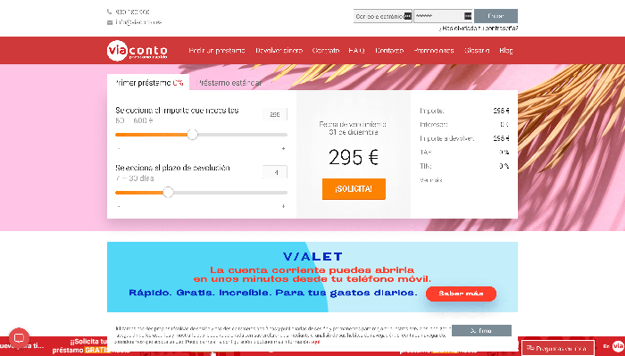 Viaconto - Préstamo de hasta 600 €