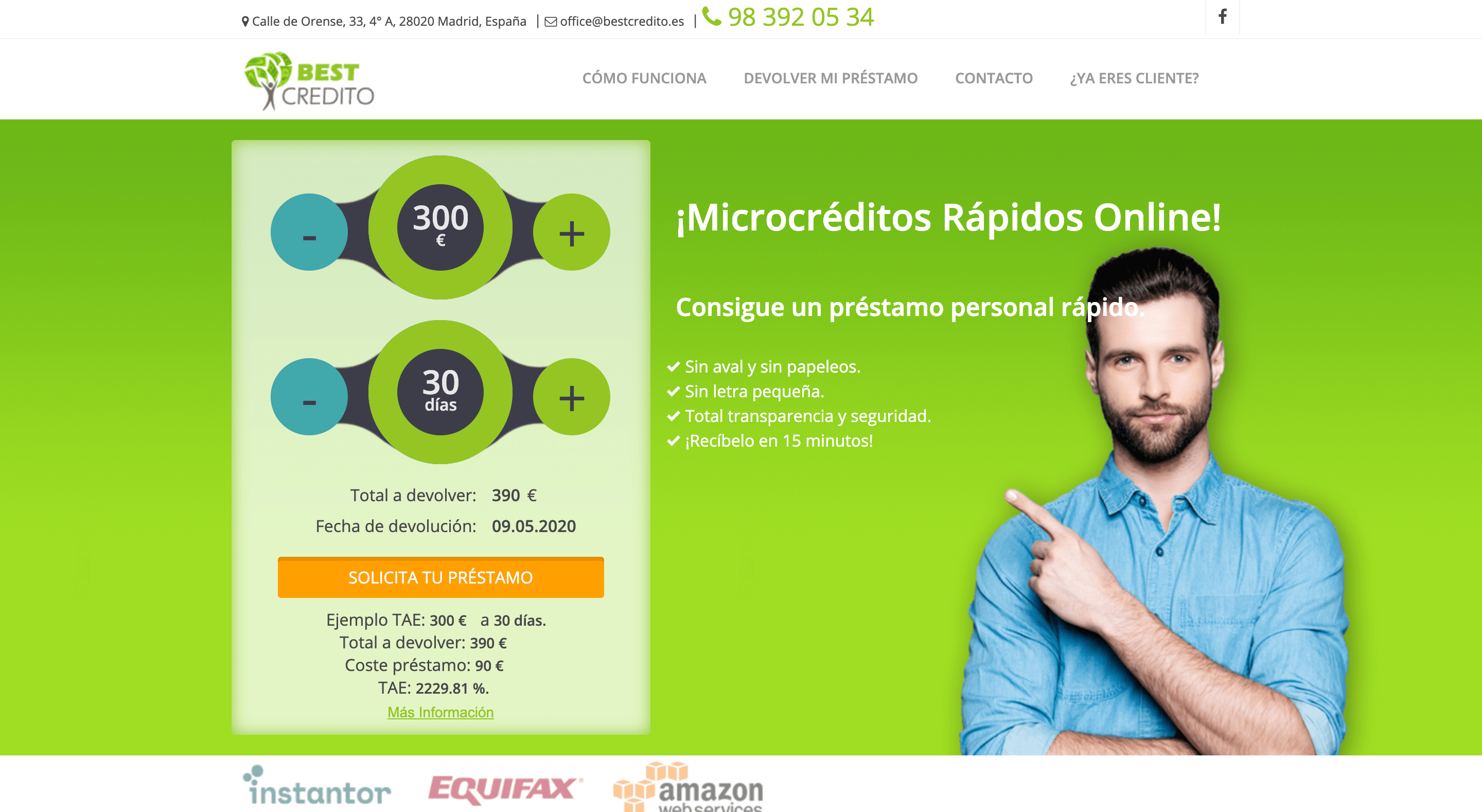 BestCredito - Préstamo de hasta 300 €