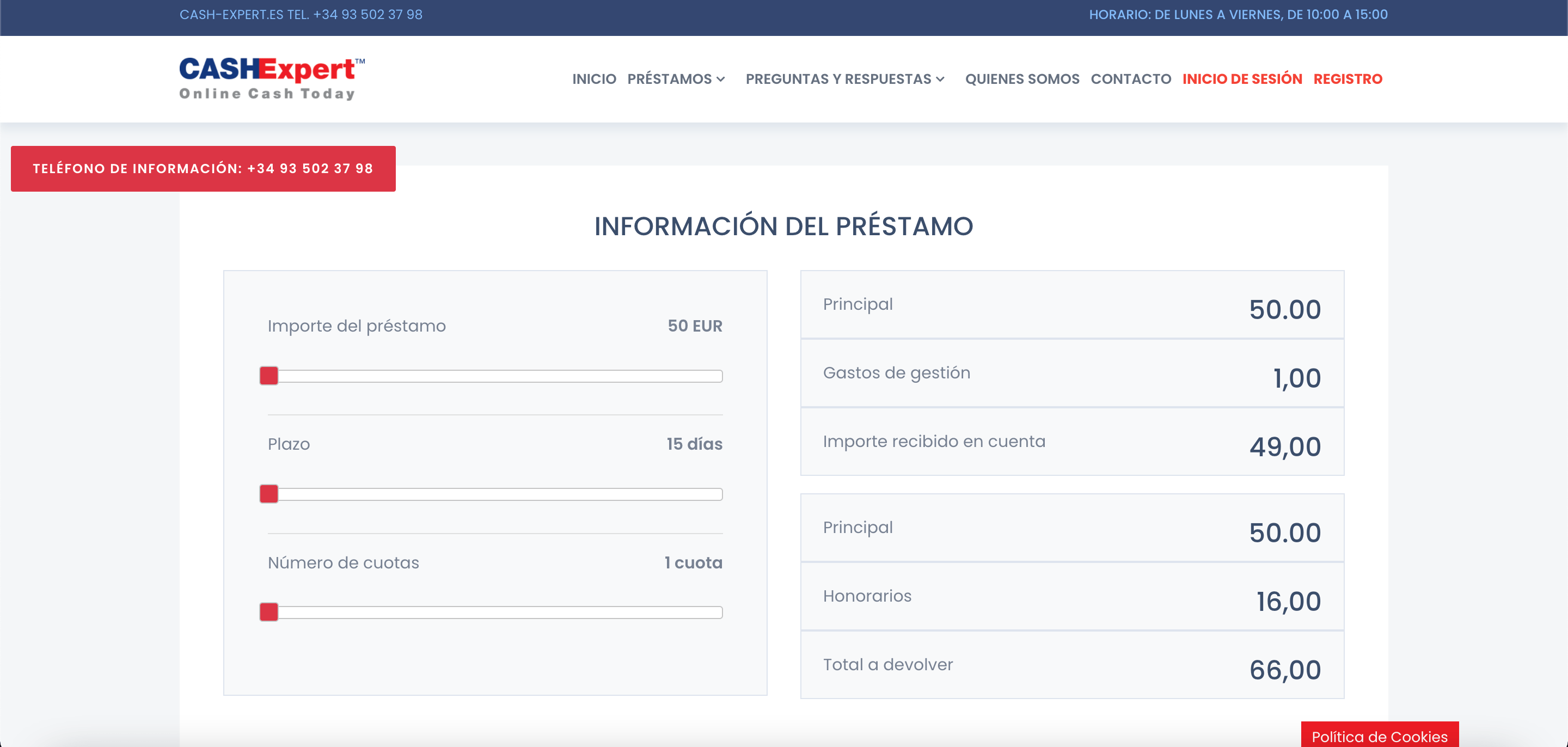 Cash-Expert - préstamo online de hasta 300€