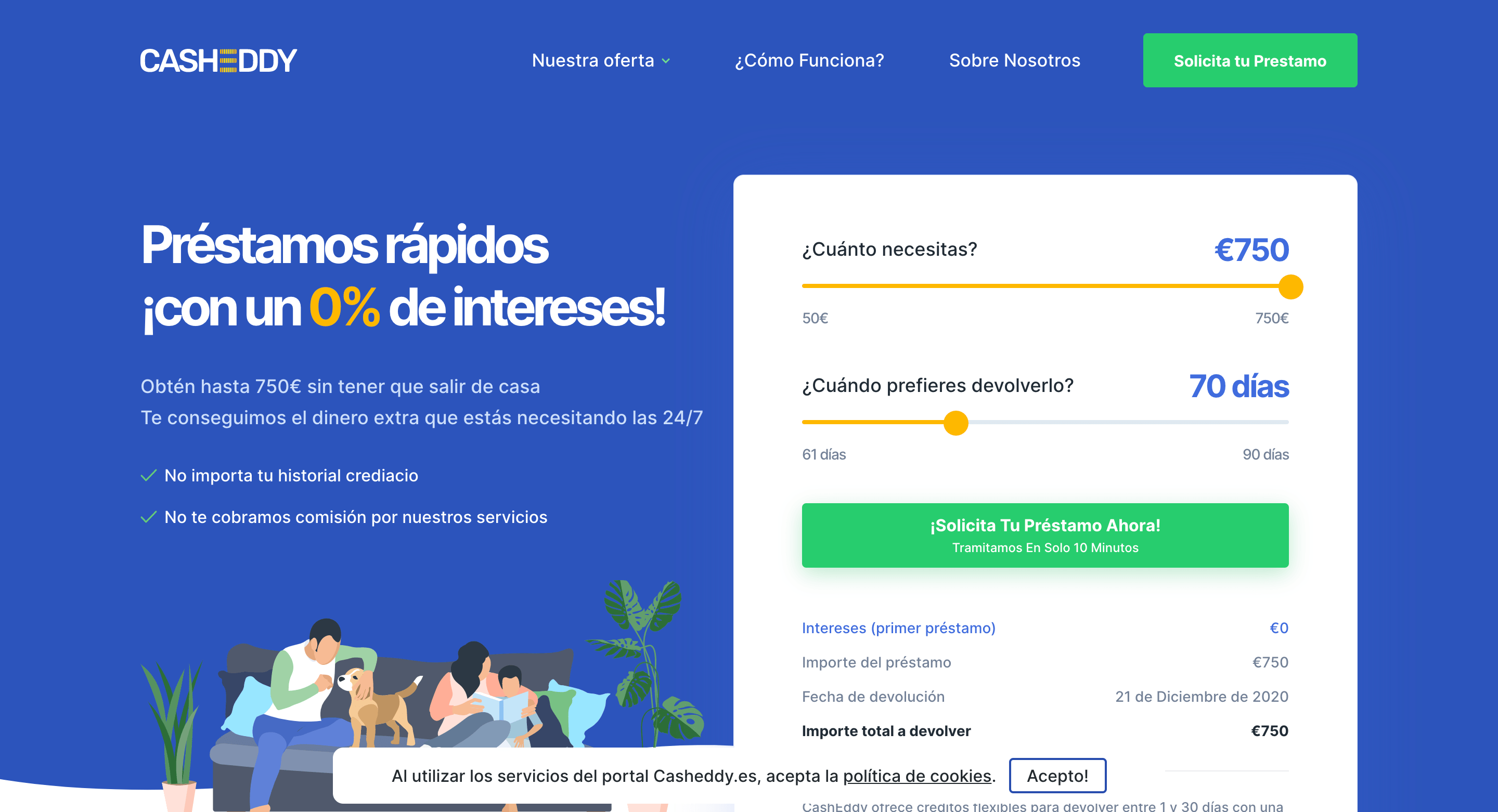 CashEddy - Préstamos hasta 750 €