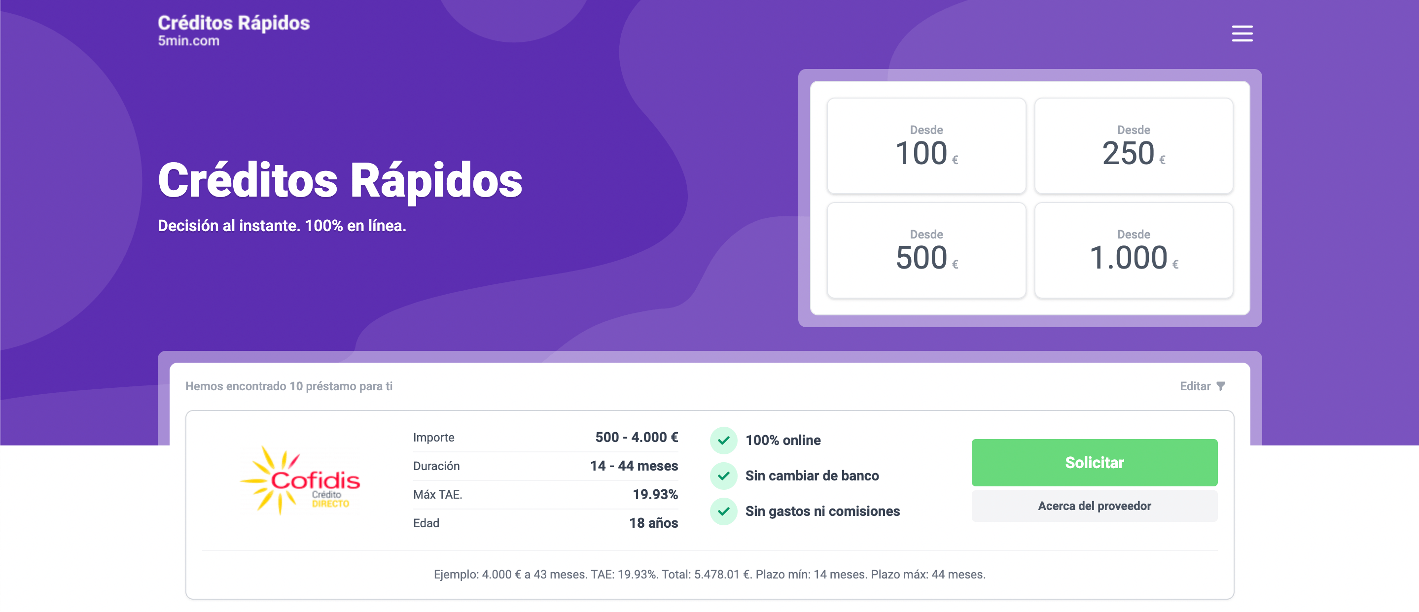 CreditosRapidos5min - Préstamos hasta 10 000 €