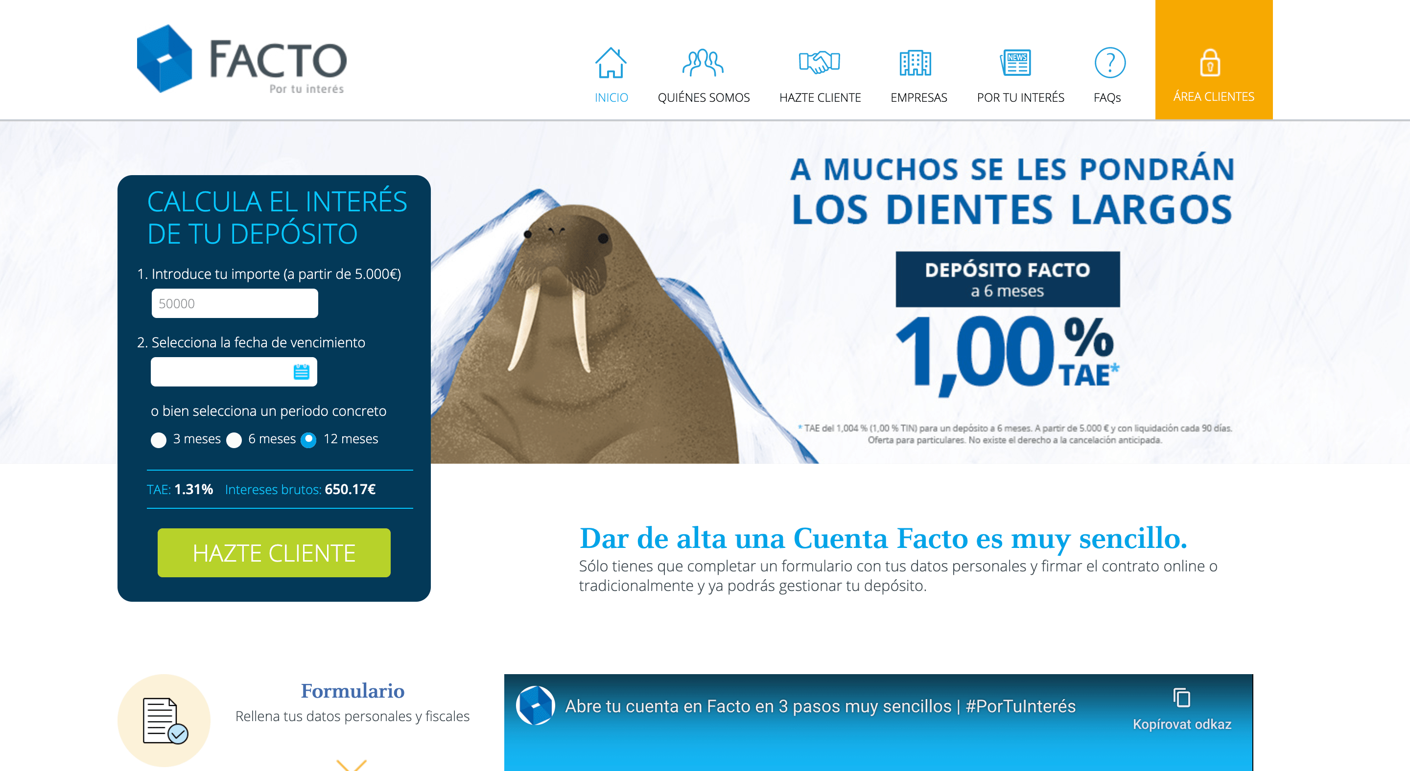 Facto - Crédito hasta 100 000 €