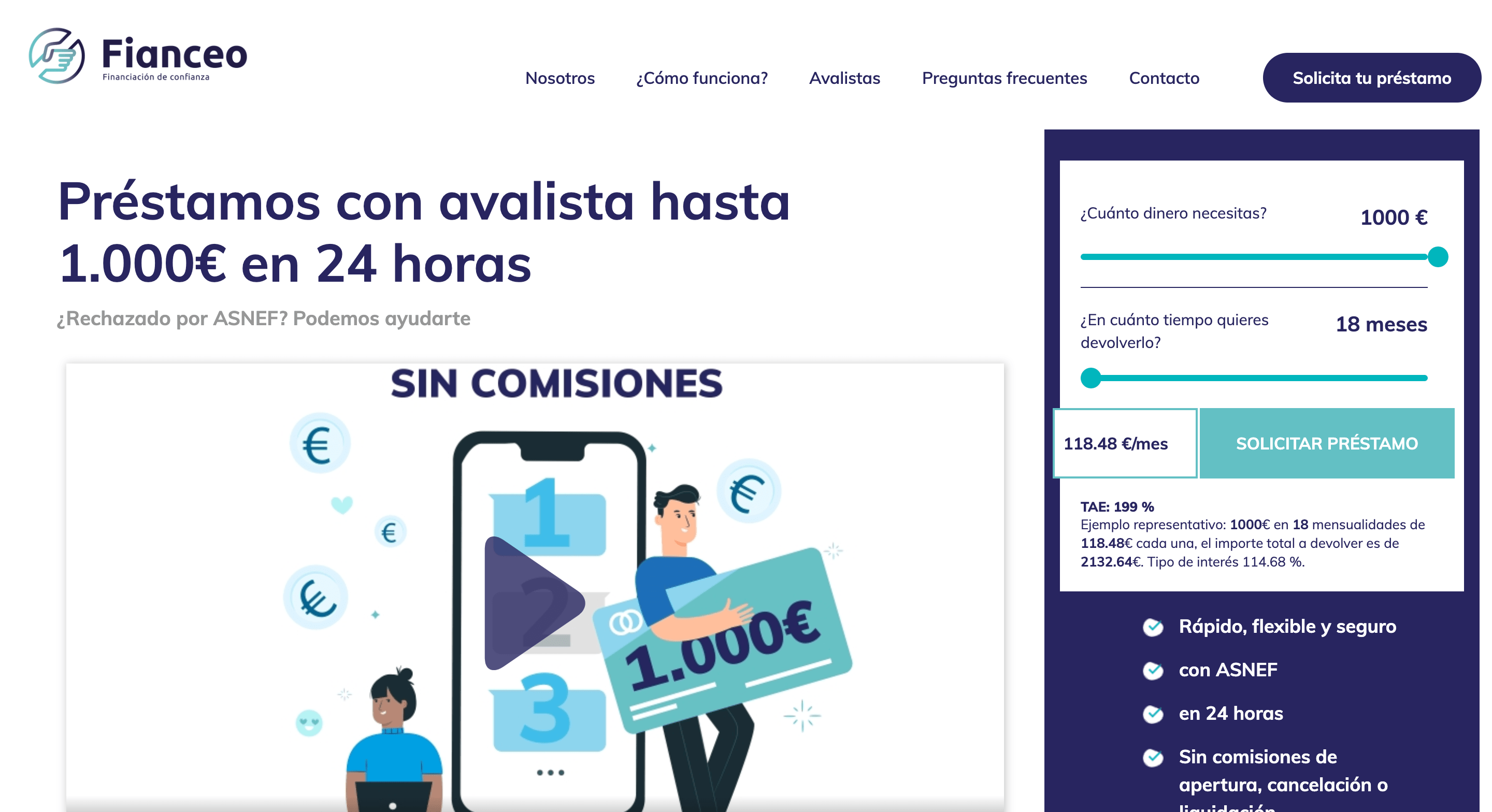 Fianceo - Préstamos hasta 1 000 €