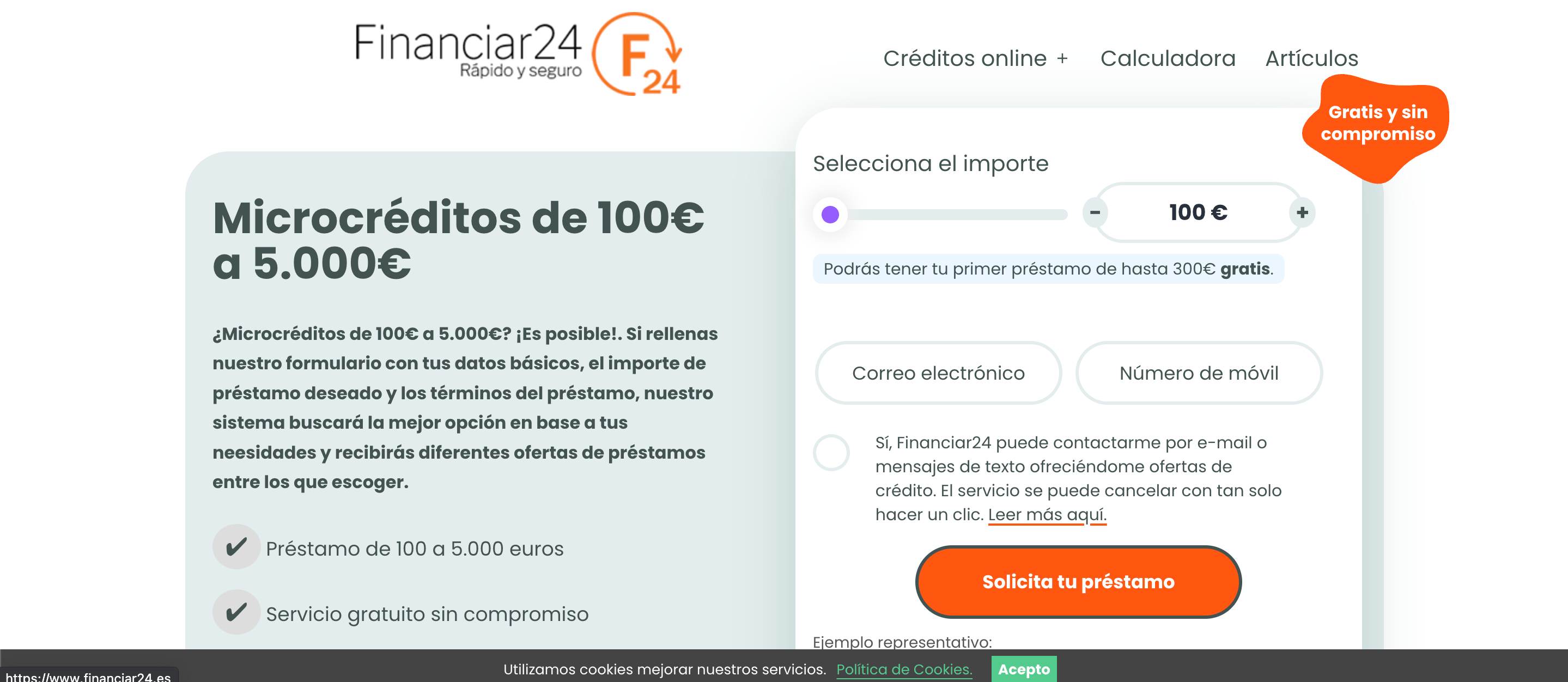 Financiar24 - Préstamo de hasta 5 000 €