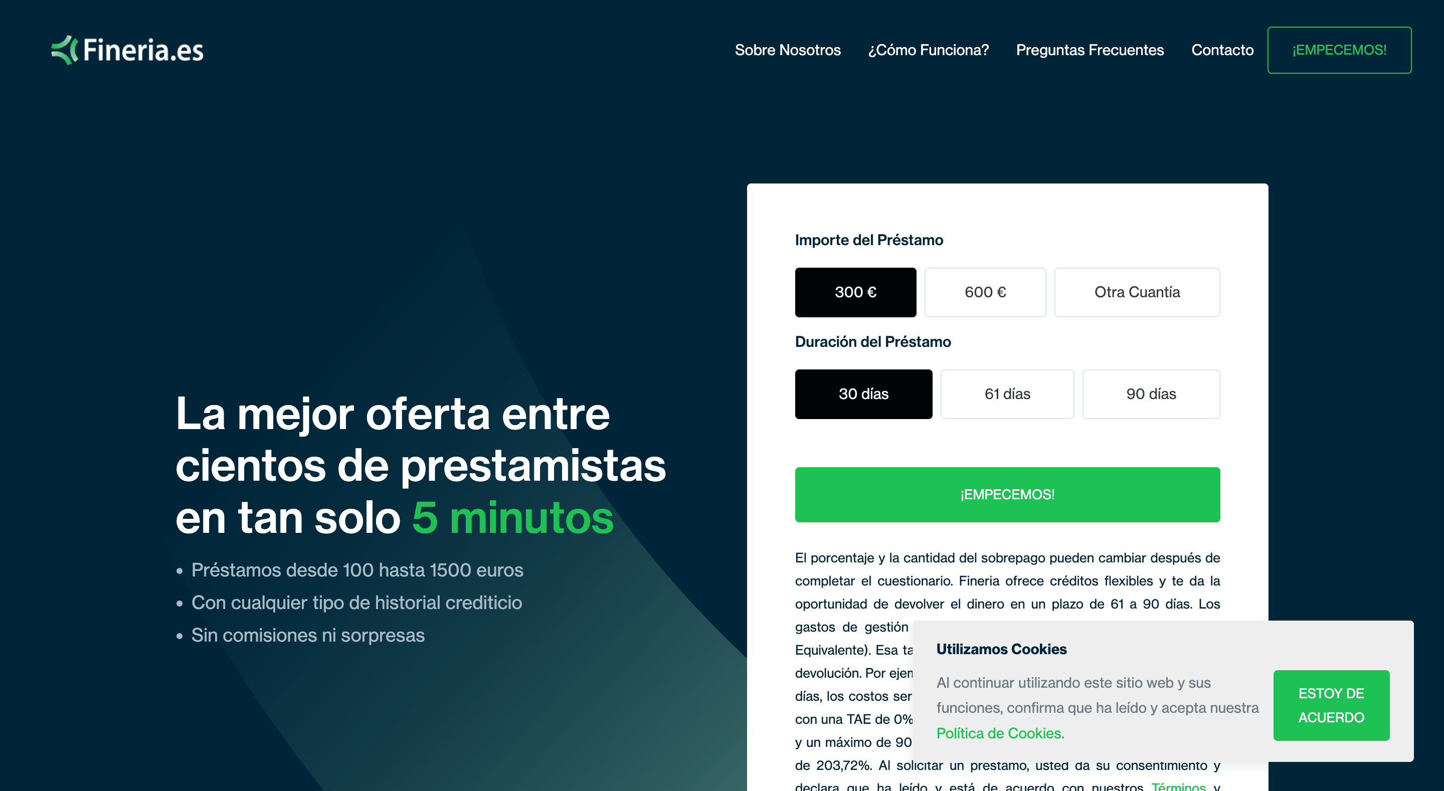 Fineria – Préstamos hasta 1 500€