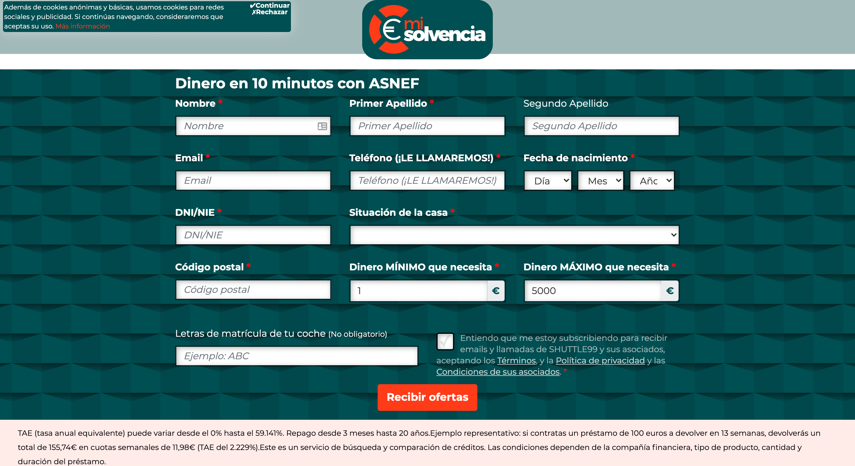 MiSolvencia - Préstamos hasta 100 000 €