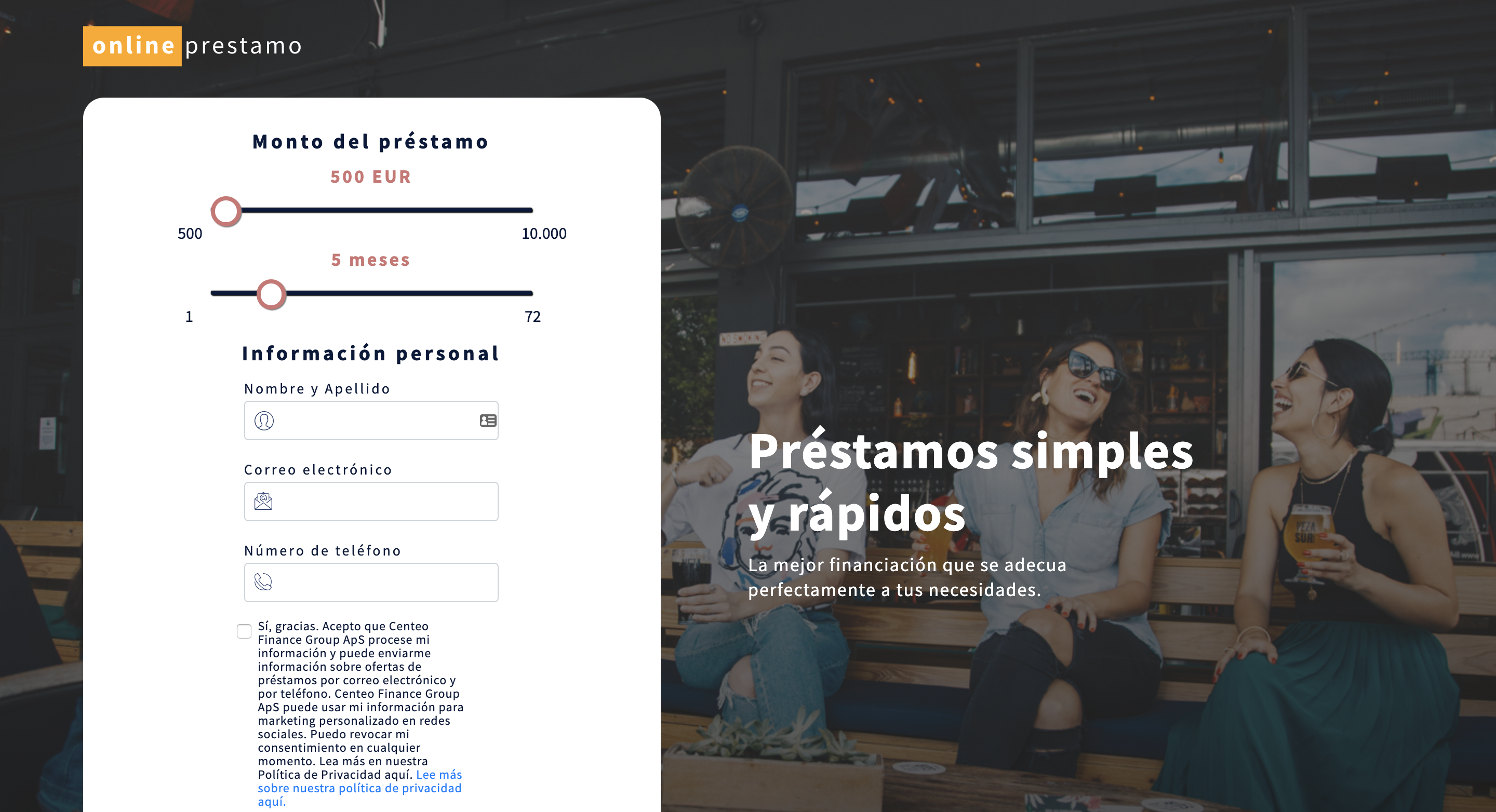 Onlineprestamo - Préstamos hasta 10 000 € revisión