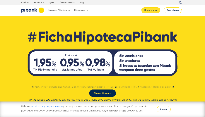 Pibank - Hipoteca hasta 2 000 000 €