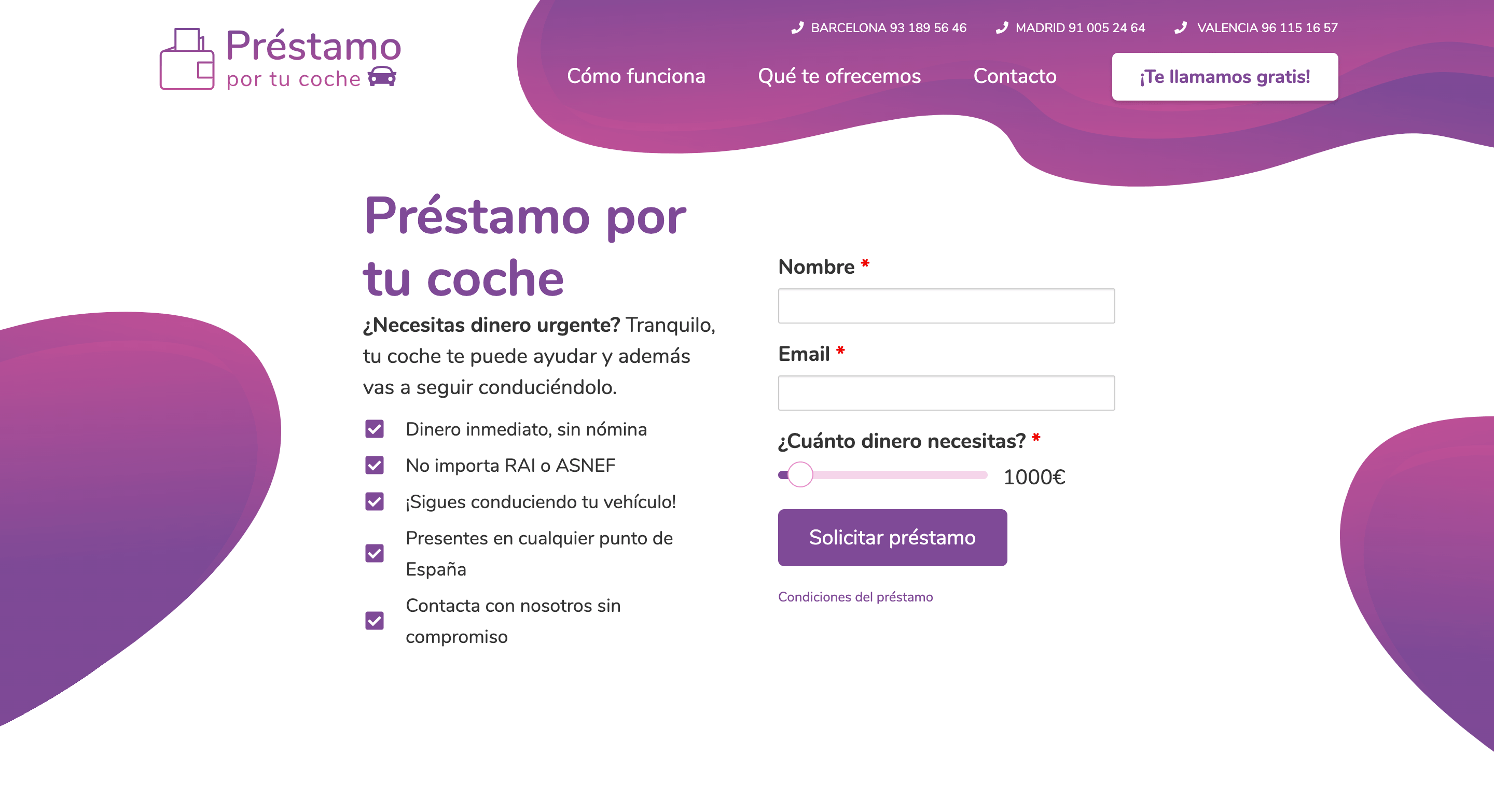 Préstamo por tu coche - Dinero con el aval de tu coche