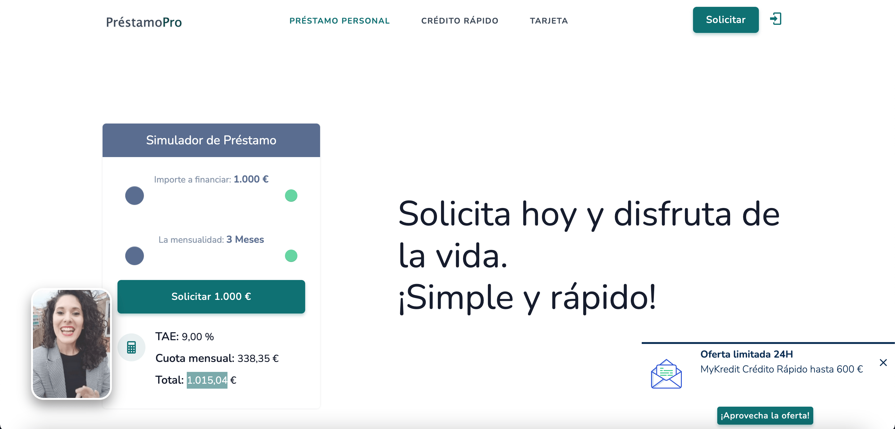 PréstamoPro - Préstamo de hasta 30 000 €