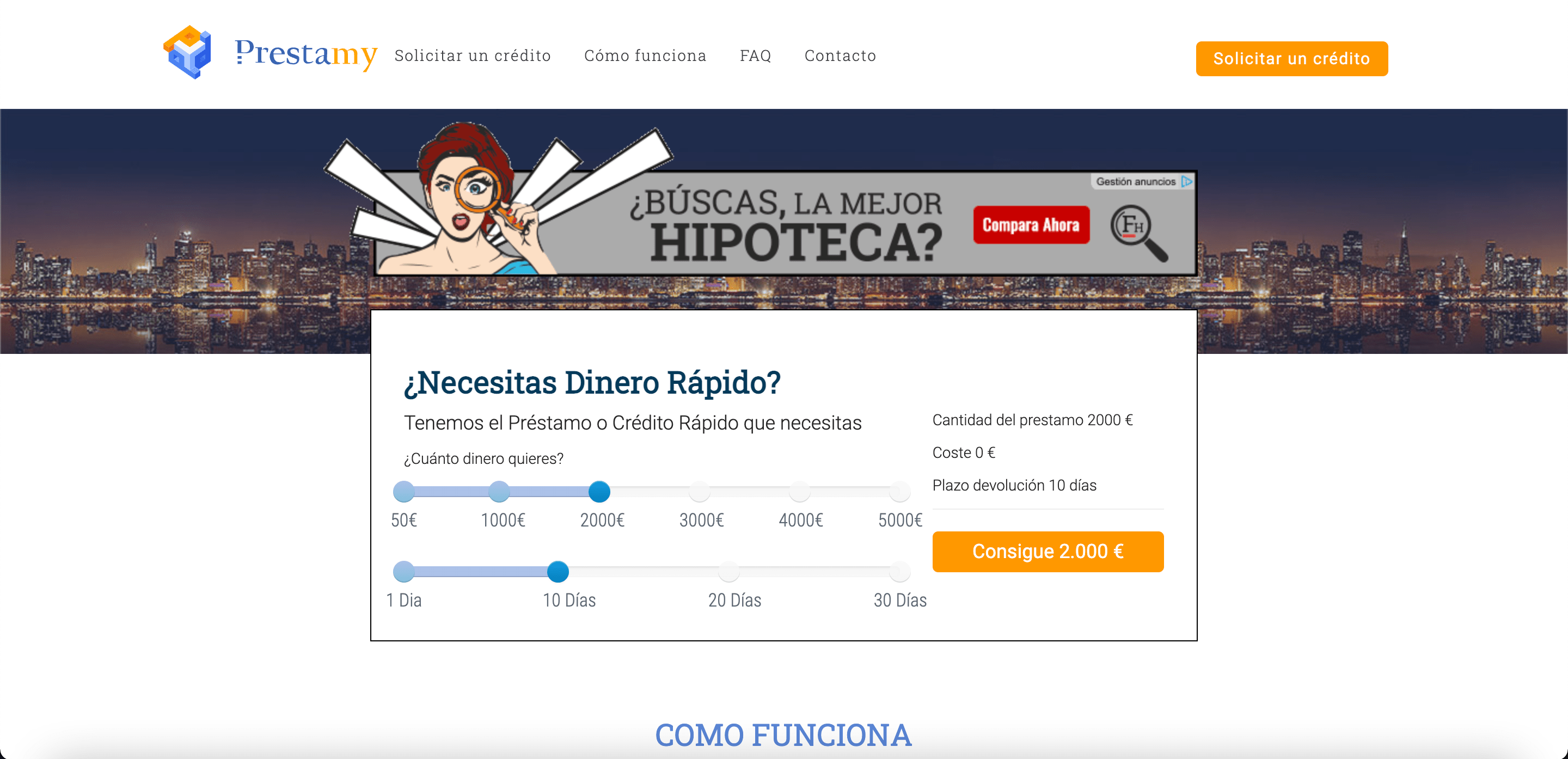 Prestamy - préstamo online de hasta 500€