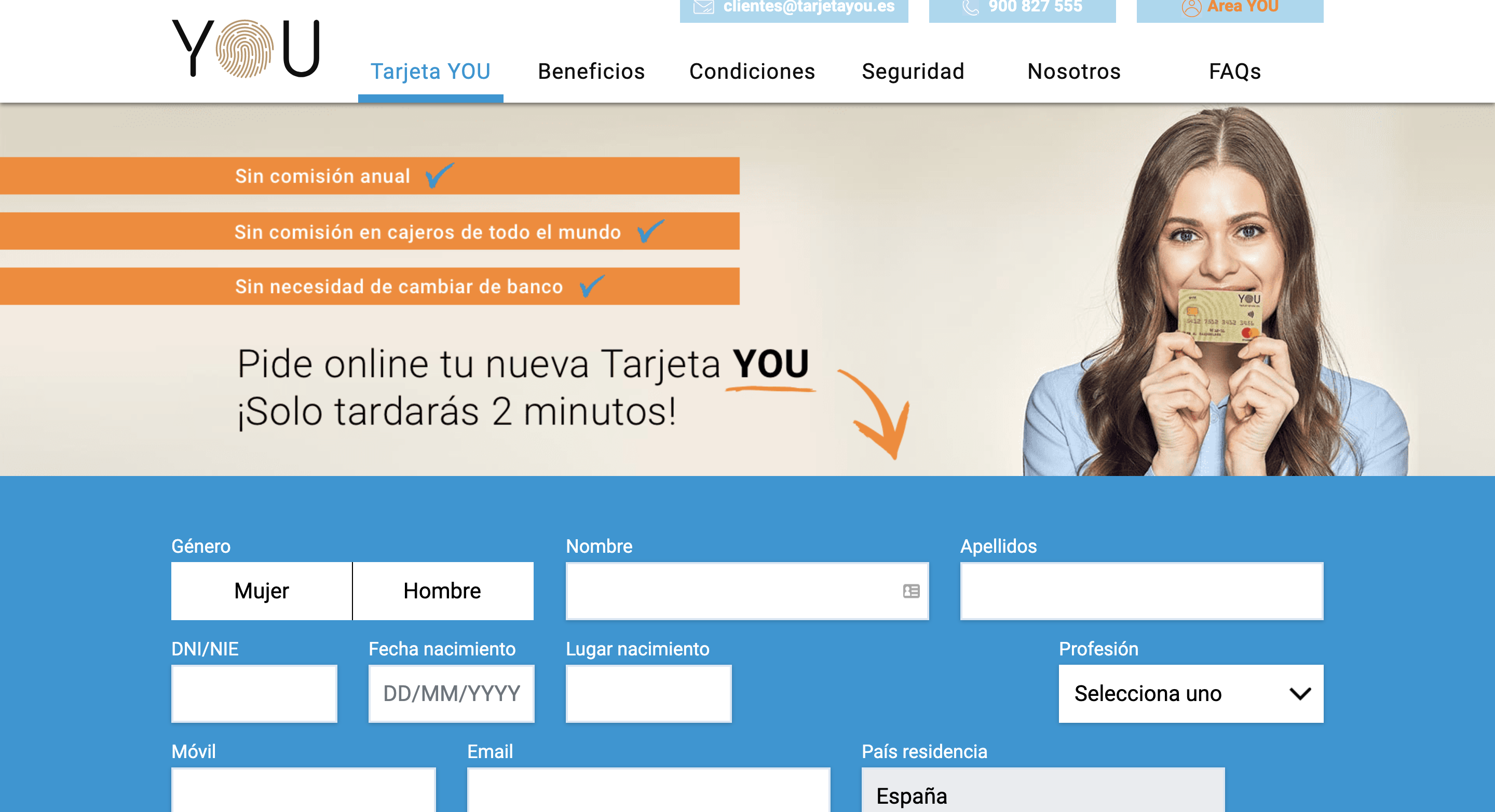 Tarjeta You
