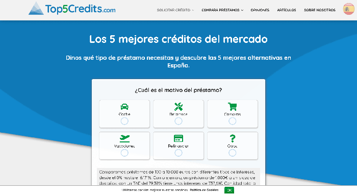 Top5Credits - Préstamos de hasta 10 000 €